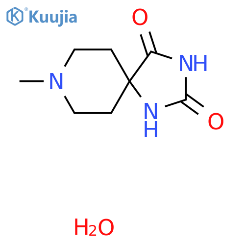 8-Methyl-1,3,8-triazaspiro[4.5]decane-2,4-dione hydrate structure