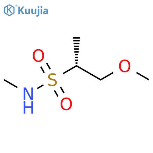 (2R)-1-methoxy-N-methylpropane-2-sulfonamide structure