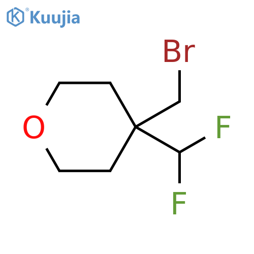 2H-Pyran, 4-(bromomethyl)-4-(difluoromethyl)tetrahydro- structure