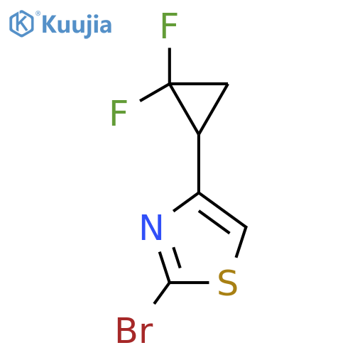 2-Bromo-4-(2,2-difluorocyclopropyl)thiazole structure