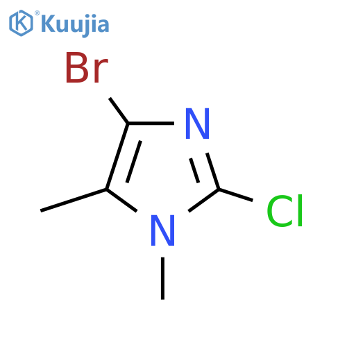 4-bromo-2-chloro-1,5-dimethyl-1H-imidazole structure