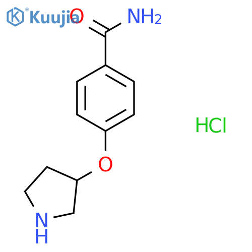 4-(Pyrrolidin-3-yloxy)benzamide hydrochloride structure