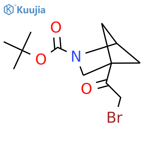 Tert-butyl 4-(2-bromoacetyl)-2-azabicyclo[2.1.1]hexane-2-carboxylate structure