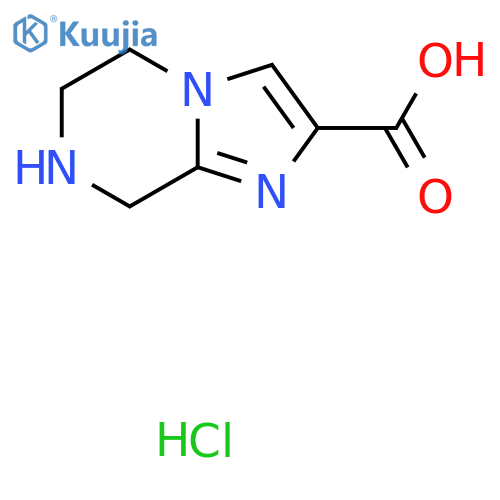 5,6,7,8-Tetrahydroimidazo[1,2-a]pyrazine-2-carboxylic acid hydrochloride structure