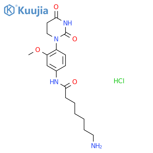 7-amino-N-4-(2,4-dioxo-1,3-diazinan-1-yl)-3-methoxyphenylheptanamide hydrochloride structure