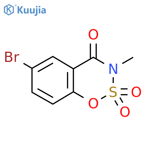 6-Bromo-3-methyl-3,4-dihydro-1,2lambda6,3-benzoxathiazine-2,2,4-trione structure