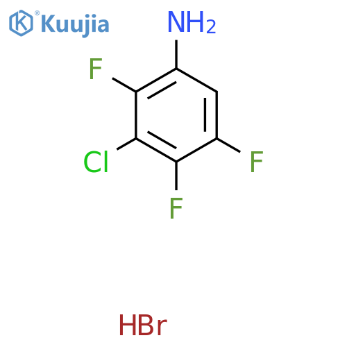 3-Chloro-2,4,5-trifluoroaniline hydrobromide structure