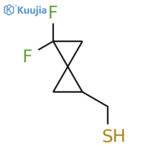 {4,4-difluorospiro2.2pentan-1-yl}methanethiol structure