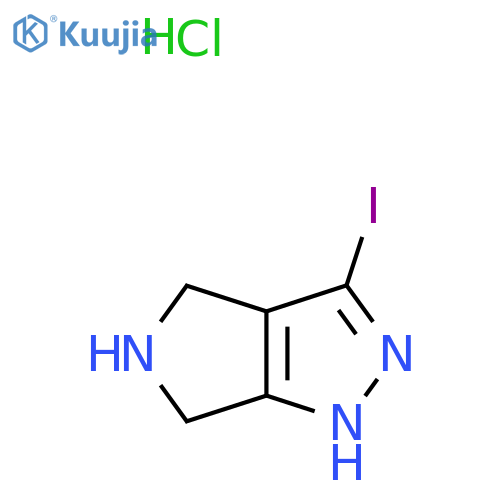 3-iodo-2H,4H,5H,6H-pyrrolo[3,4-c]pyrazole hydrochloride structure