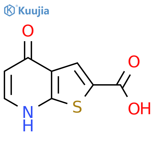 4-oxo-4H,7H-thieno2,3-bpyridine-2-carboxylic acid structure