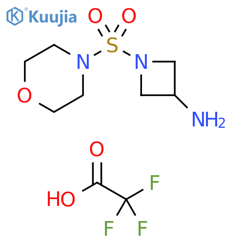 1-(morpholine-4-sulfonyl)azetidin-3-amine, trifluoroacetic acid structure