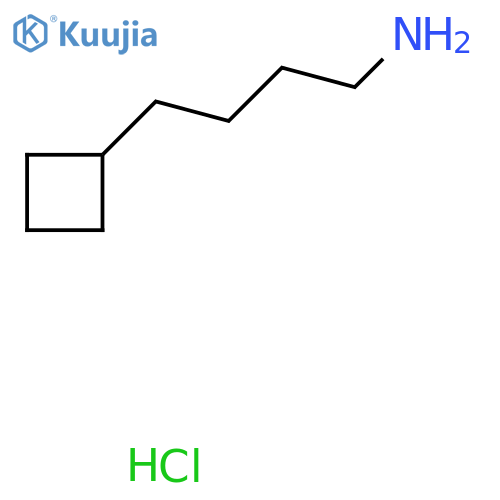4-Cyclobutylbutan-1-amine hydrochloride structure