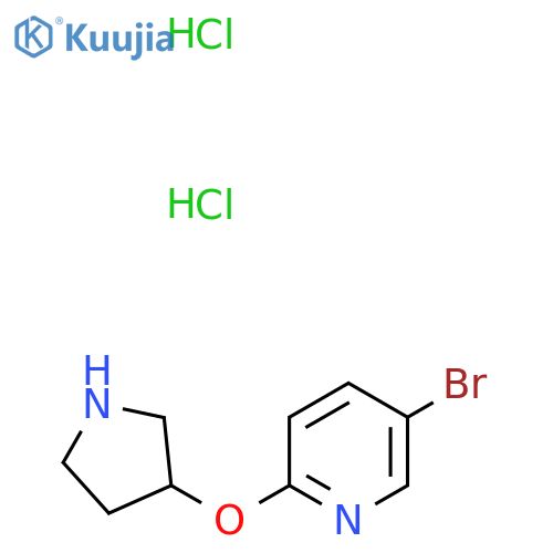 5-Bromo-2-(pyrrolidin-3-yloxy)pyridine dihydrochloride structure