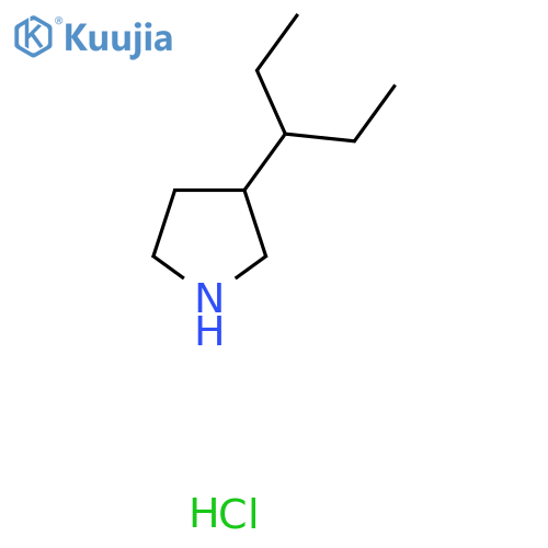 3-(pentan-3-yl)pyrrolidine hydrochloride structure