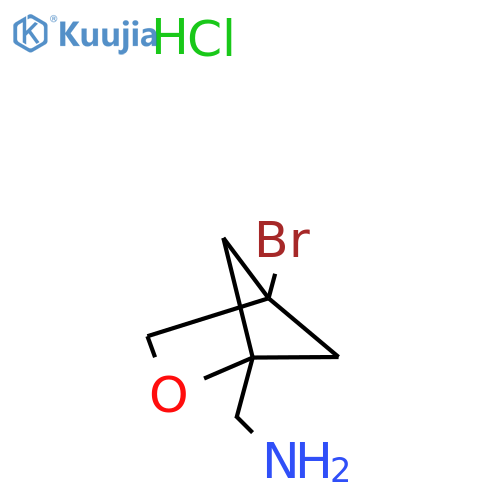 1-{4-Bromo-2-oxabicyclo[2.1.1]hexan-1-yl}methanamine hydrochloride structure
