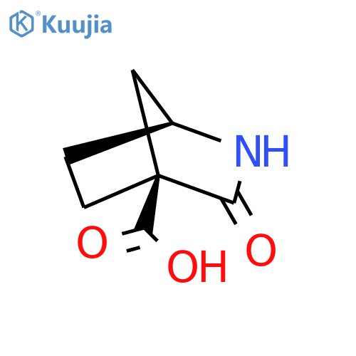 (1S,4S)-3-oxo-2-azabicyclo[2.2.1]heptane-4-carboxylic acid structure