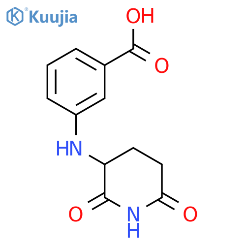 3-[(2,6-Dioxopiperidin-3-yl)amino]benzoic acid structure