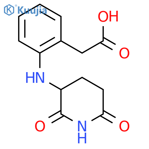 2-{2-[(2,6-Dioxopiperidin-3-yl)amino]phenyl}acetic acid structure