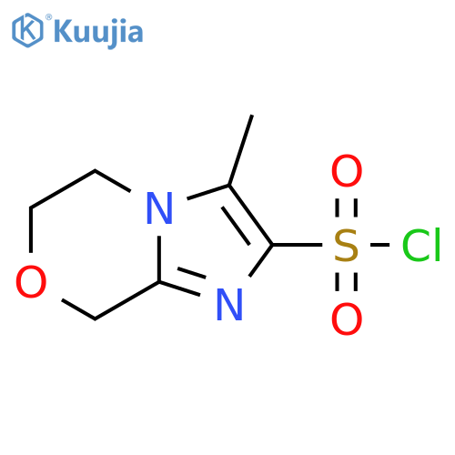 3-methyl-5H,6H,8H-imidazo[2,1-c][1,4]oxazine-2-sulfonyl chloride structure