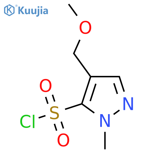 4-(methoxymethyl)-1-methyl-1H-pyrazole-5-sulfonyl chloride structure