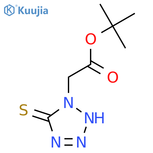 tert-butyl 2-(5-sulfanyl-1H-1,2,3,4-tetrazol-1-yl)acetate structure