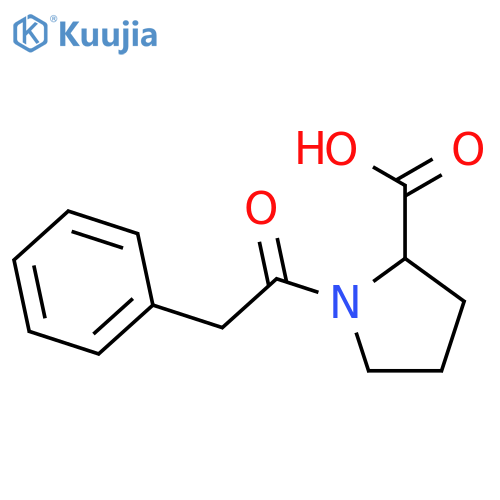 1-(2-phenylacetyl)pyrrolidine-2-carboxylic acid structure