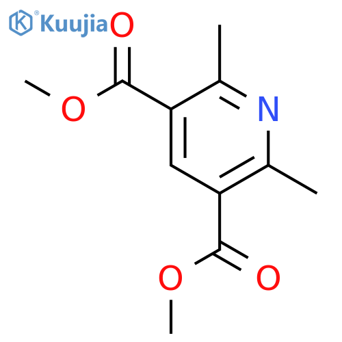 3,5-Pyridinedicarboxylicacid, 2,6-dimethyl-, 3,5-dimethyl ester structure