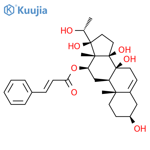 Pregn-5-ene-3,8,12,14,17,20-hexol,12-[(2E)-3-phenyl-2-propenoate], (3b,12b,14b,17a,20S)- (9CI) structure