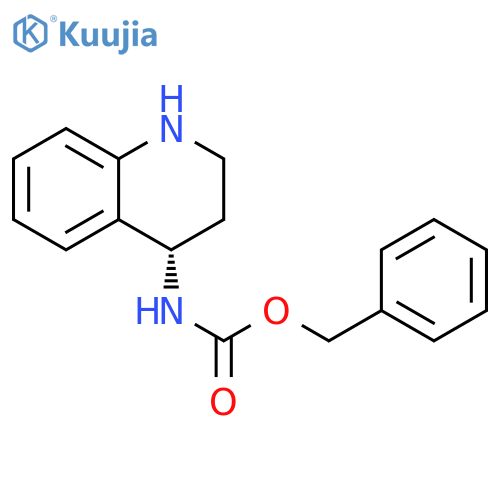 (S)-(1,2,3,4-Tetrahydro-quinolin-4-yl)-carbamic acid benzyl ester structure