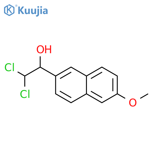 2,2-Dichloro-1-(6-methoxynaphthalen-2-yl)ethanol structure