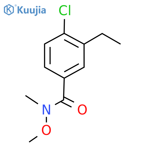 4-Chloro-3-ethyl-N-methoxy-N-methylbenzamide structure