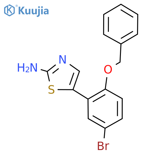 5-(2-(Benzyloxy)-5-bromophenyl)thiazol-2-amine structure