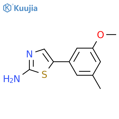5-(3-Methoxy-5-methylphenyl)thiazol-2-amine structure