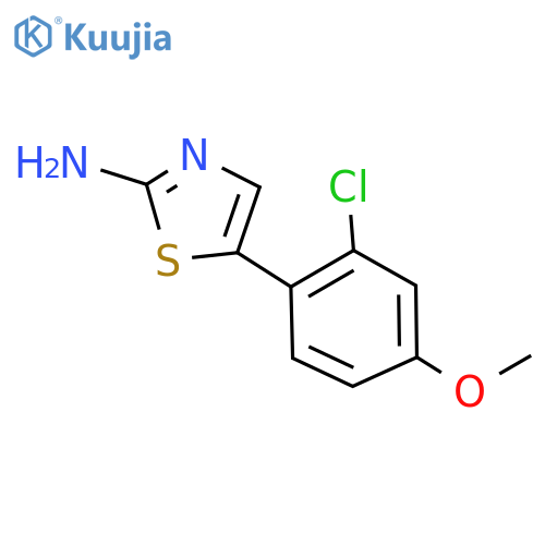 5-(2-Chloro-4-methoxyphenyl)thiazol-2-amine structure