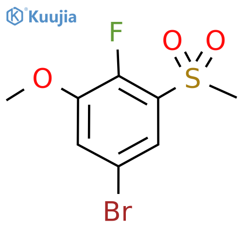 5-Bromo-2-fluoro-1-methoxy-3-(methylsulfonyl)benzene structure