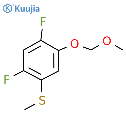 (2,4-Difluoro-5-(methoxymethoxy)phenyl)(methyl)sulfane structure