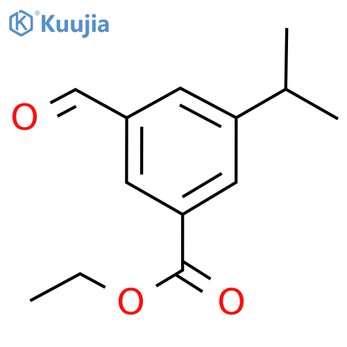 Ethyl 3-formyl-5-isopropylbenzoate structure