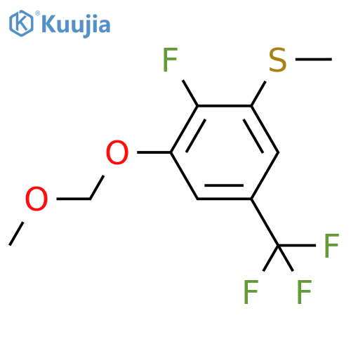 (2-Fluoro-3-(methoxymethoxy)-5-(trifluoromethyl)phenyl)(methyl)sulfane structure