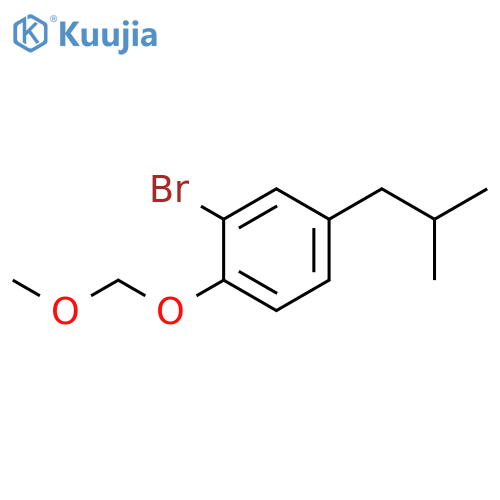 2-Bromo-4-isobutyl-1-(methoxymethoxy)benzene structure