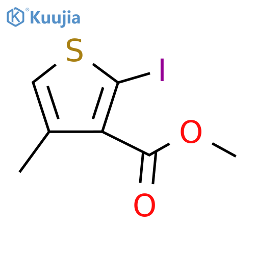 Methyl 2-iodo-4-methylthiophene-3-carboxylate structure