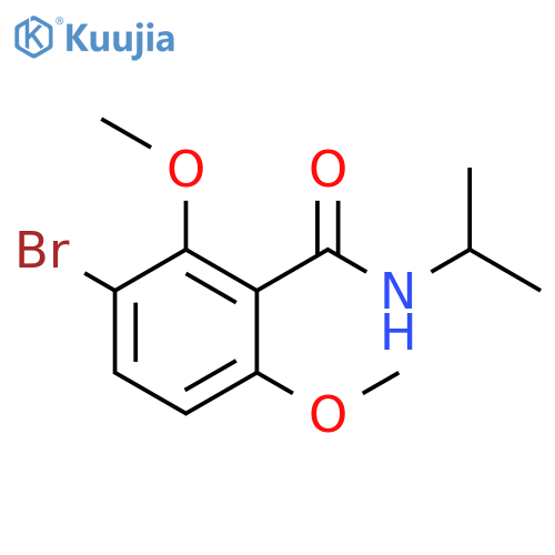 3-bromo-N-isopropyl-2,6-dimethoxybenzamide structure