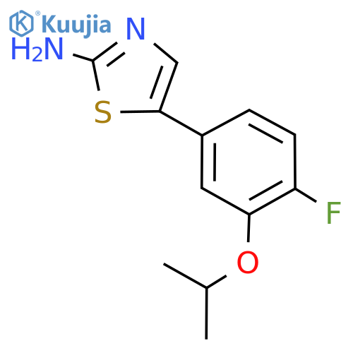 5-(4-Fluoro-3-isopropoxyphenyl)thiazol-2-amine structure