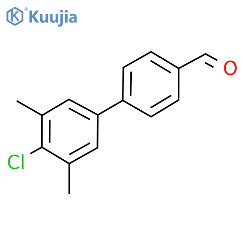 4'-Chloro-3',5'-dimethyl-[1,1'-biphenyl]-4-carbaldehyde structure