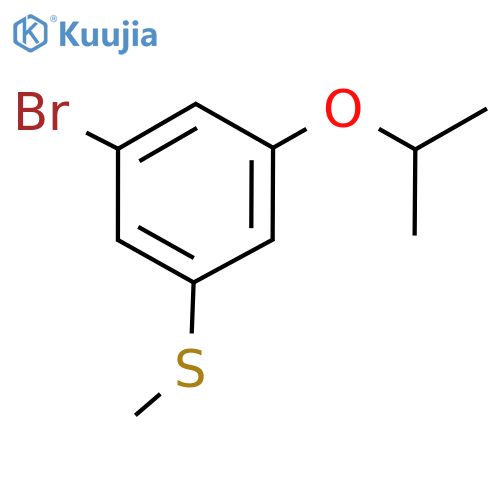 (3-Bromo-5-isopropoxyphenyl)(methyl)sulfane structure