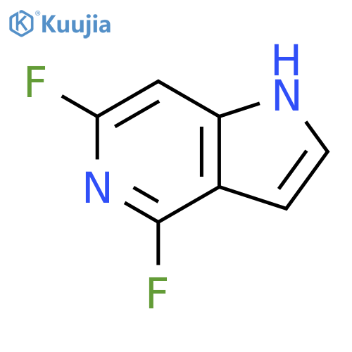 1H-Pyrrolo[3,2-c]pyridine, 4,6-difluoro- structure