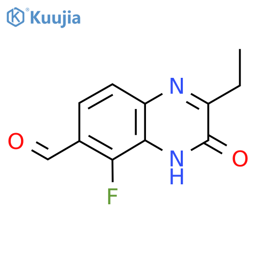 2-Ethyl-5-fluoro-3-oxo-3,4-dihydroquinoxaline-6-carbaldehyde structure