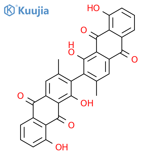 [2,2'-Bianthracene]-9,9',10,10'-tetrone,1,1',8,8'-tetrahydroxy-3,3'-dimethyl- structure