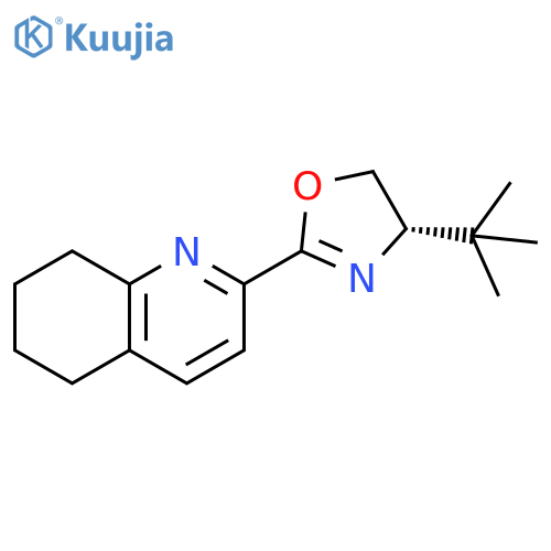 (S)-4-(tert-Butyl)-2-(5,6,7,8-tetrahydroquinolin-2-yl)-4,5-dihydrooxazole structure