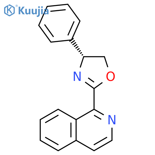 (R)-2-(Isoquinolin-1-yl)-4-phenyl-4,5-dihydrooxazole structure