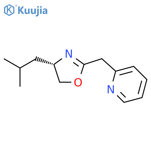 (S)-4-Isobutyl-2-(pyridin-2-ylmethyl)-4,5-dihydrooxazole structure